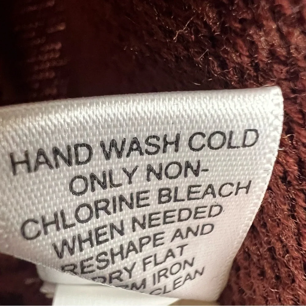 Banana Republic Wool Blend Open Front Cardigan Sz XS Rust Short Sleeve boho fall